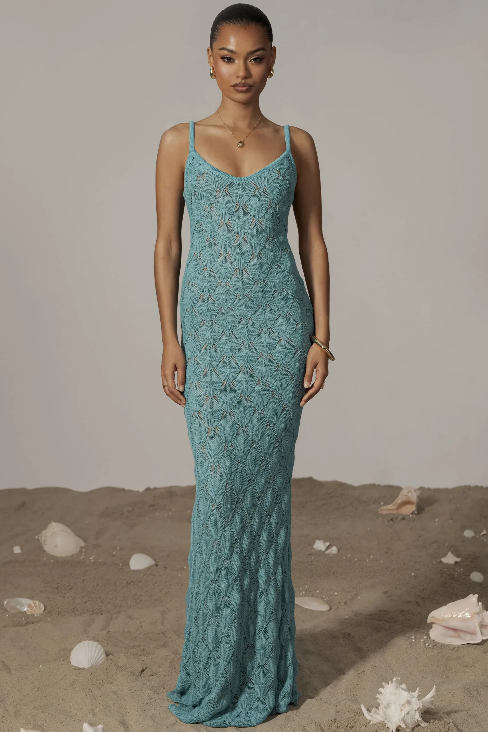 JLUXLABEL Aqua Gabriela Knit Maxi Dress