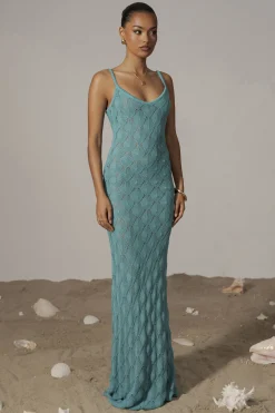 JLUXLABEL Aqua Gabriela Knit Maxi Dress