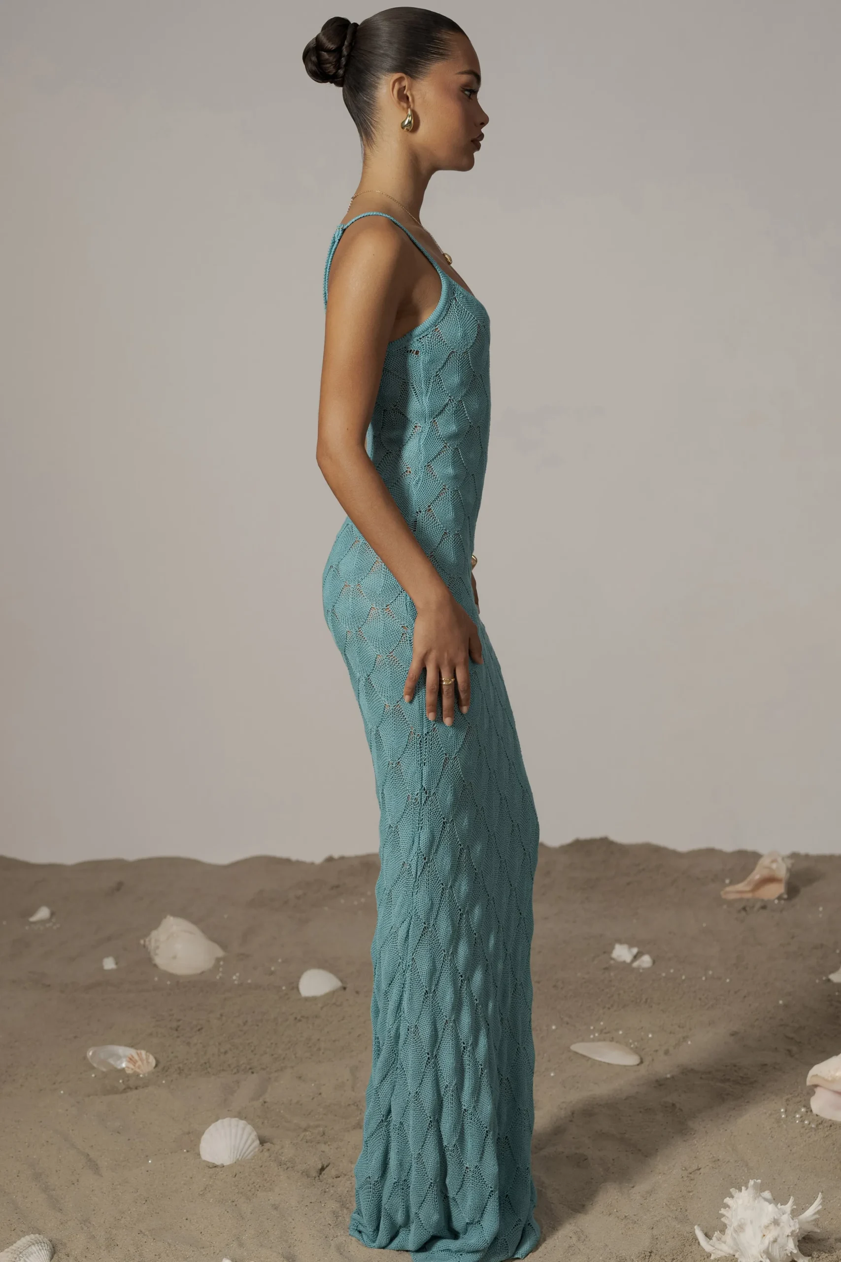 JLUXLABEL Aqua Gabriela Knit Maxi Dress