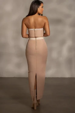 JLUXLABEL Beige Addyson Skirt Set
