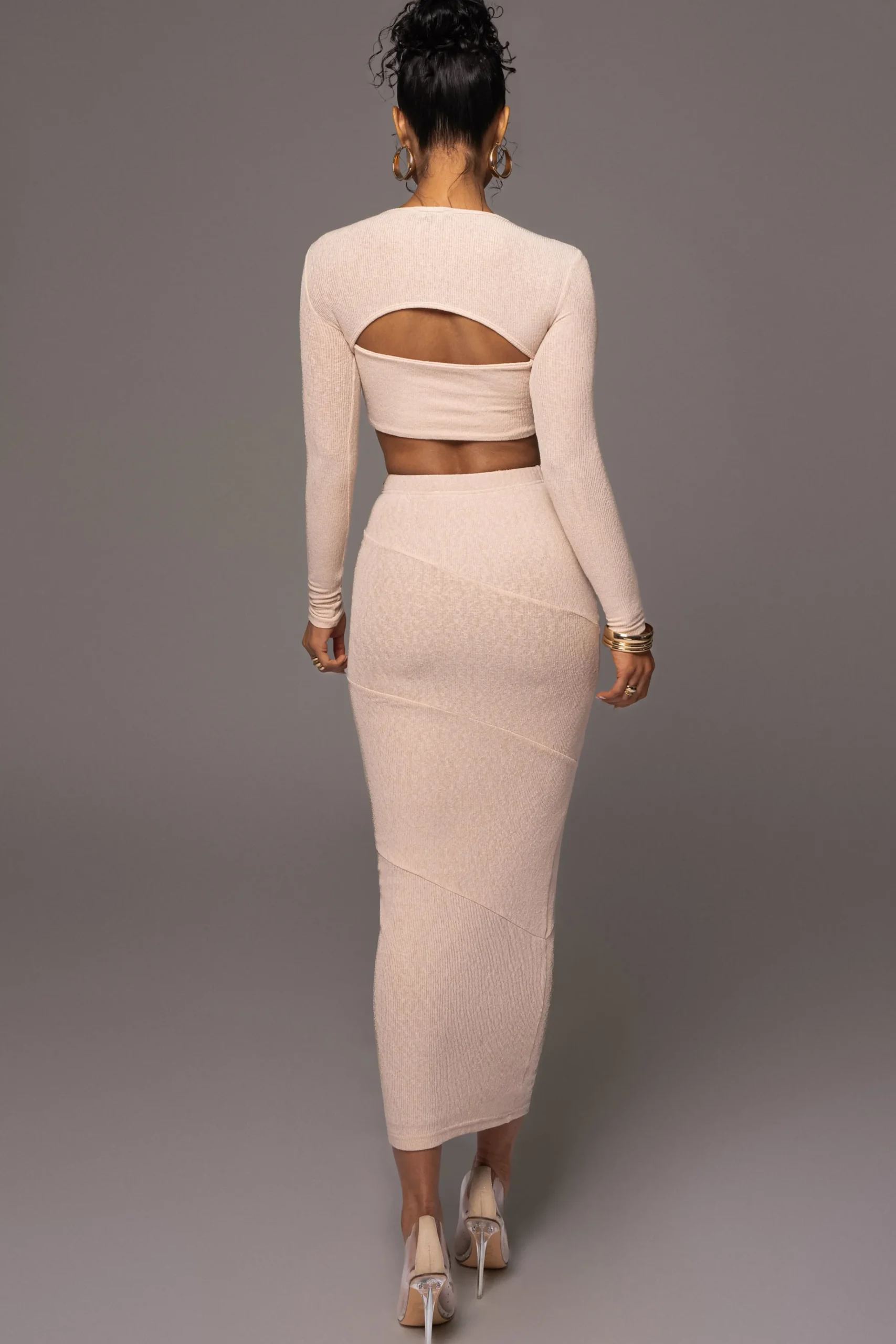 JLUXLABEL Beige All About You Skirt Set