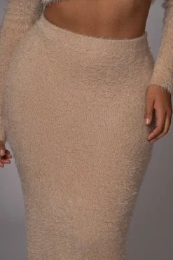 JLUXLABEL Beige Annette Sweater Knit Skirt Set