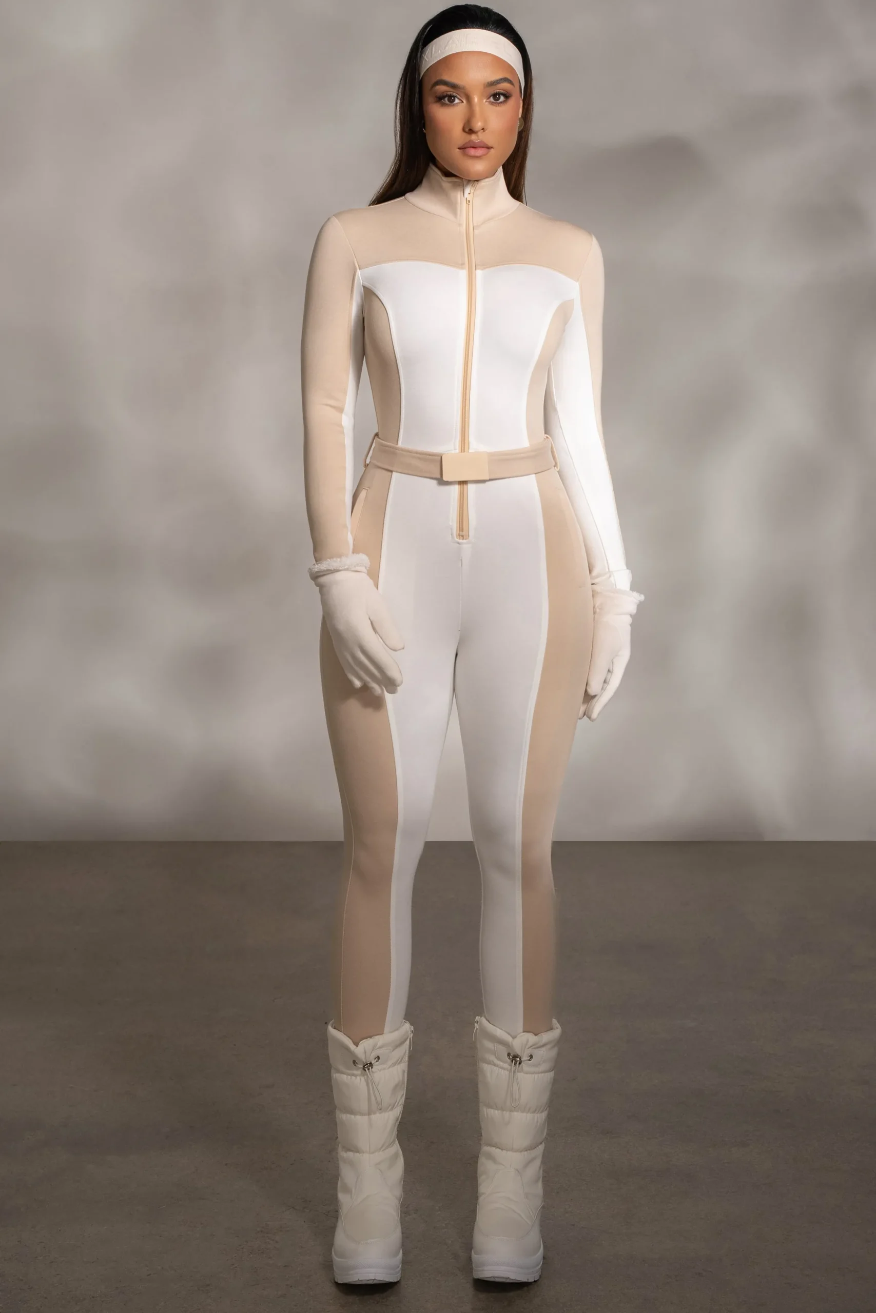 JLUXLABEL Beige Arctic Rush Ski Suit