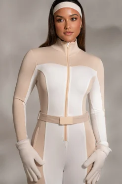 JLUXLABEL Beige Arctic Rush Ski Suit