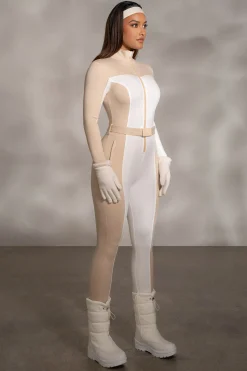 JLUXLABEL Beige Arctic Rush Ski Suit