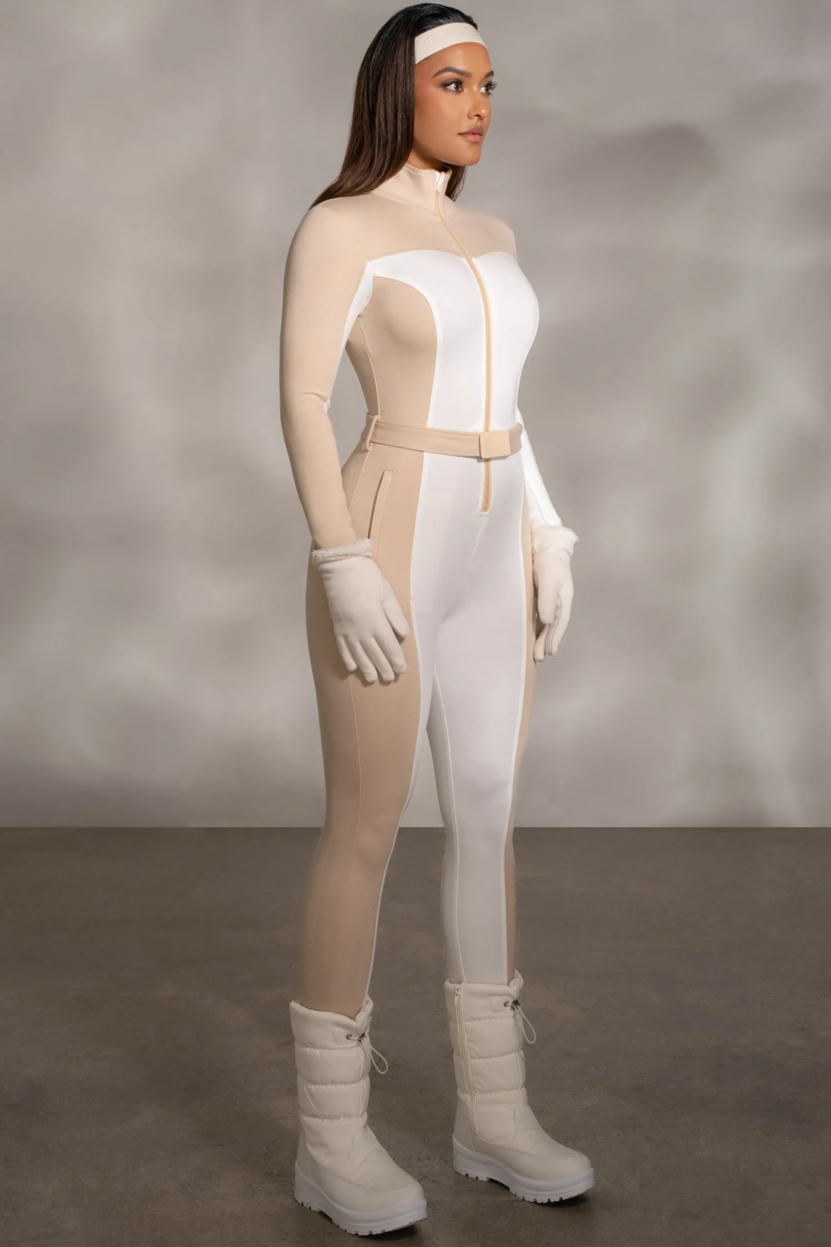 JLUXLABEL Beige Arctic Rush Ski Suit