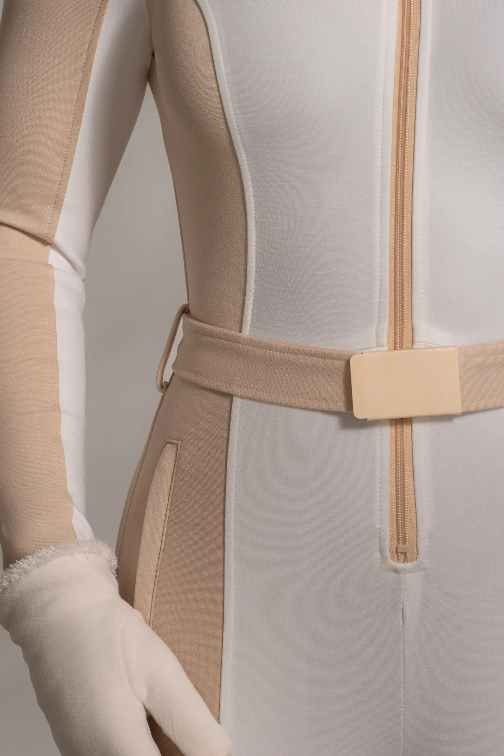 JLUXLABEL Beige Arctic Rush Ski Suit