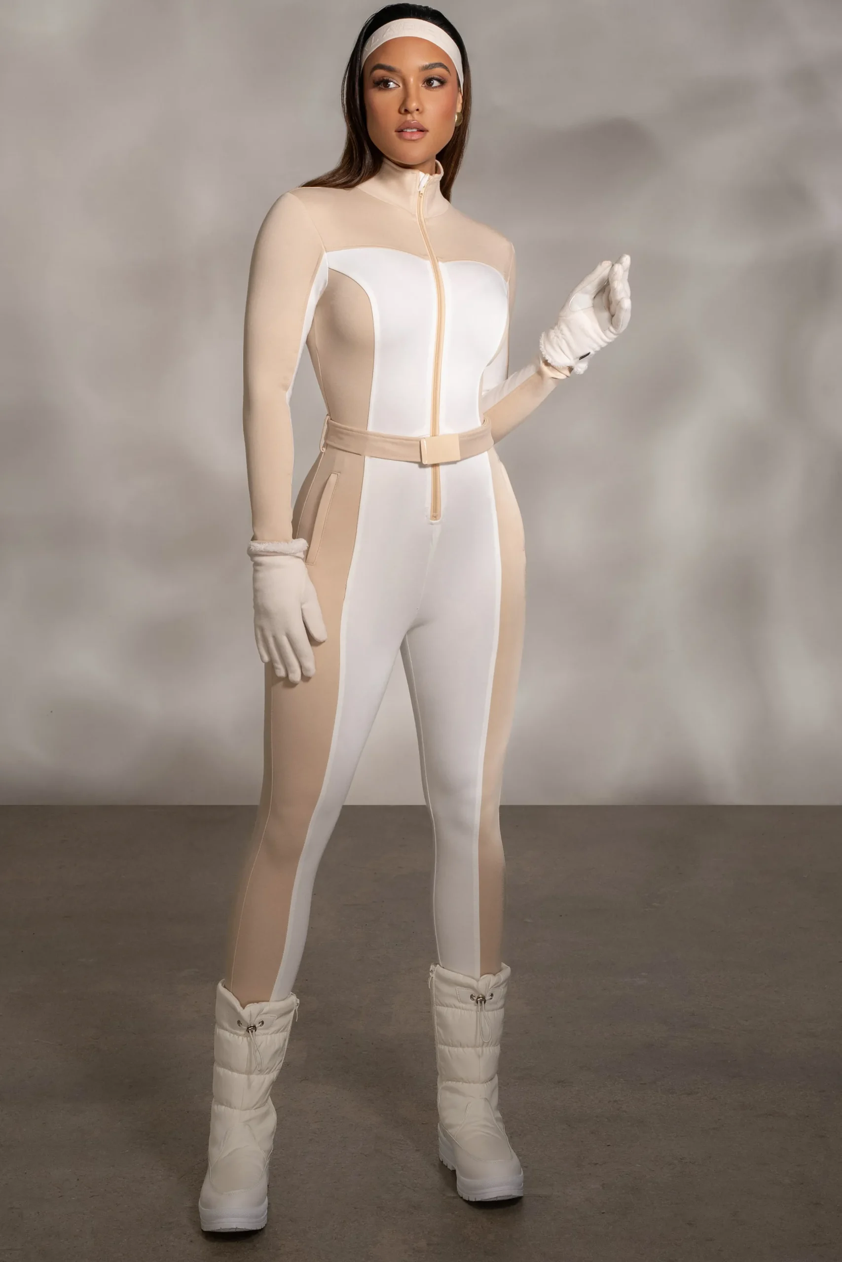 JLUXLABEL Beige Arctic Rush Ski Suit