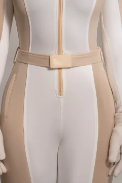 JLUXLABEL Beige Arctic Rush Ski Suit