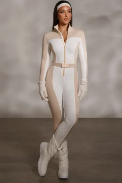 JLUXLABEL Beige Arctic Rush Ski Suit