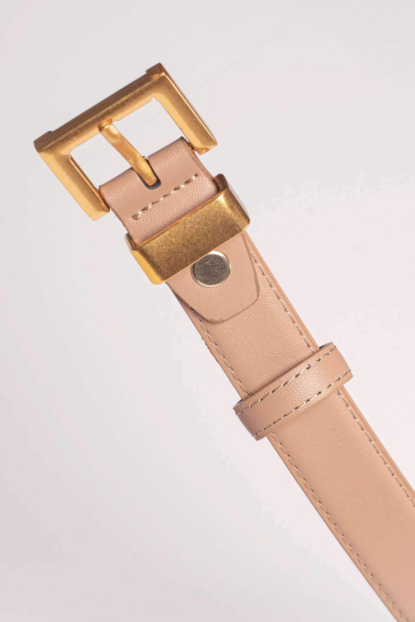 JLUXLABEL Beige Bonnie Buckle Belt