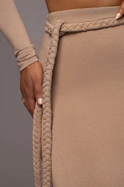 JLUXLABEL Beige City Love Two-Piece Skirt Set