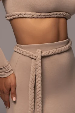 JLUXLABEL Beige City Love Two-Piece Skirt Set