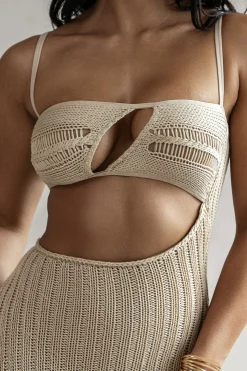 JLUXLABEL Beige Coastal Escape Dress