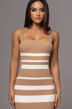 JLUXLABEL Beige Dannia Maxi Dress