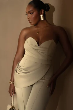 JLUXLABEL Beige Falling For You Corset