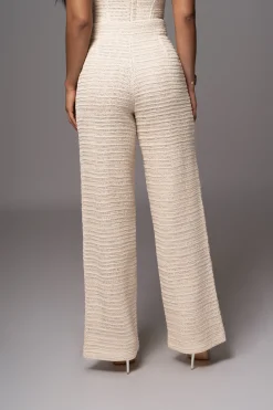 JLUXLABEL Beige Francine Pants