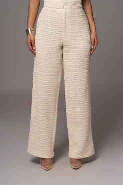 JLUXLABEL Beige Francine Pants