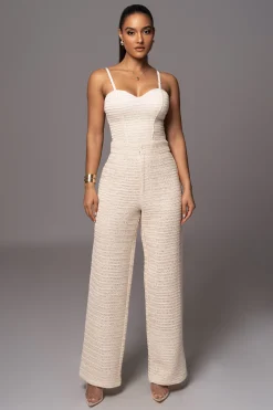 JLUXLABEL Beige Francine Pants