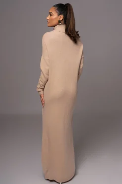 JLUXLABEL Beige Hartley Knit Maxi Dress