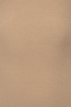 JLUXLABEL Beige High Expectations Midi Dress