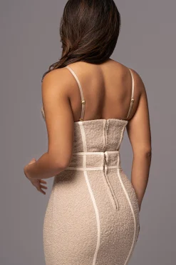 JLUXLABEL Beige Jozie Bustier Top