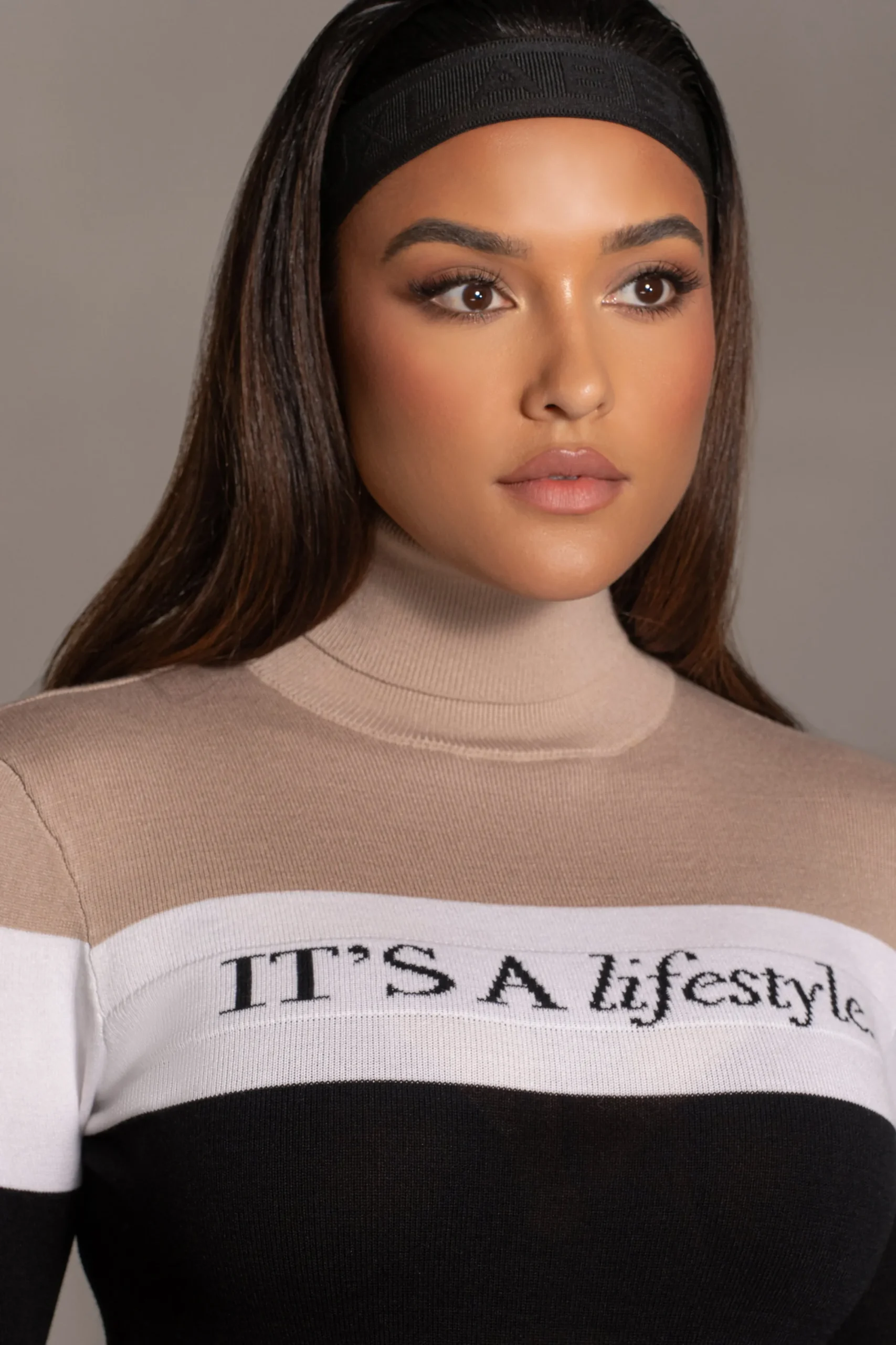 JLUXLABEL Beige Lifestyle Knit Bodysuit