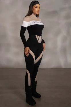 JLUXLABEL Beige Lifestyle Knit Bodysuit