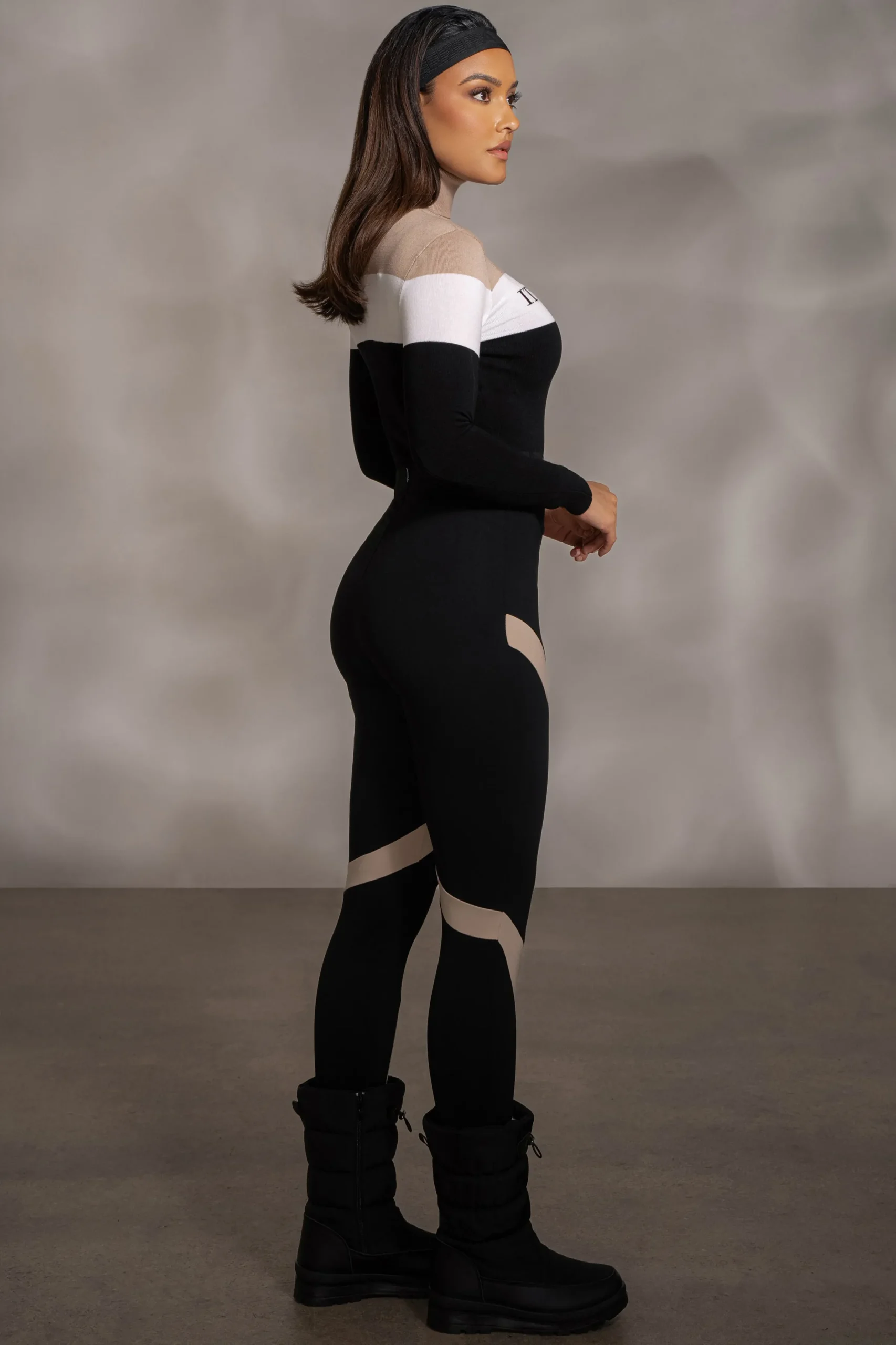 JLUXLABEL Beige Lifestyle Knit Bodysuit