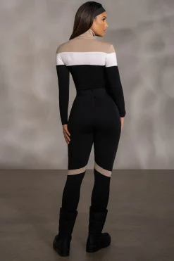 JLUXLABEL Beige Lifestyle Knit Bodysuit