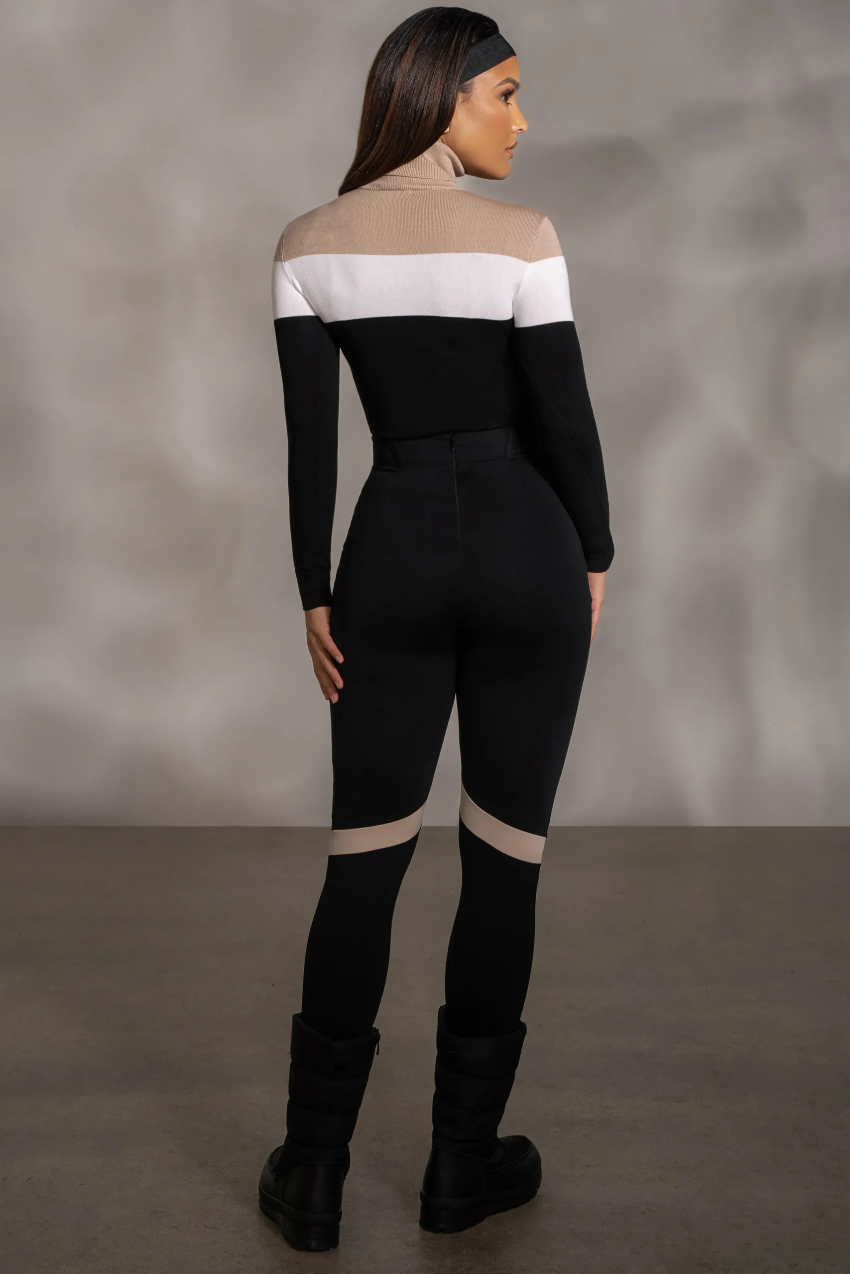 JLUXLABEL Beige Lifestyle Knit Bodysuit