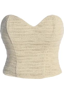 JLUXLABEL Beige Lila Bustier
