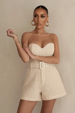 JLUXLABEL Beige Lila Bustier