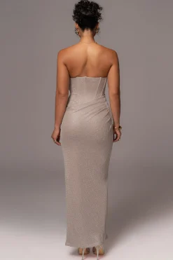 JLUXLABEL Beige Lush Life Maxi Dress