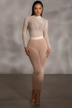 JLUXLABEL Beige Marlow Leggings