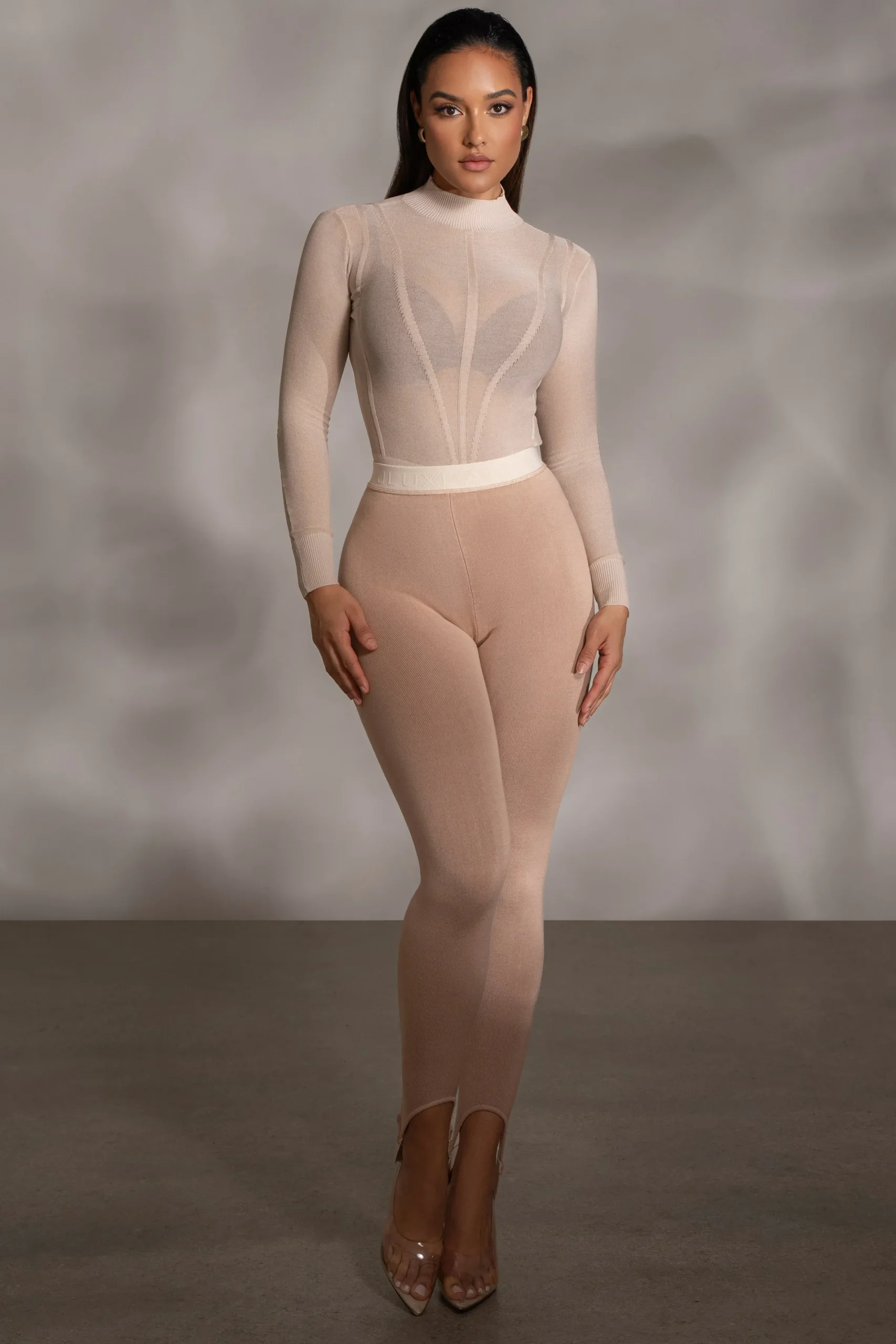 JLUXLABEL Beige Marlow Leggings