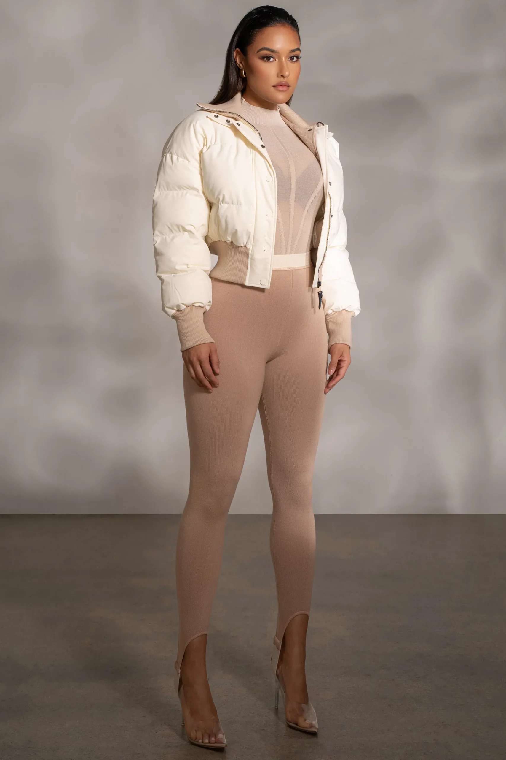 JLUXLABEL Beige Marlow Leggings