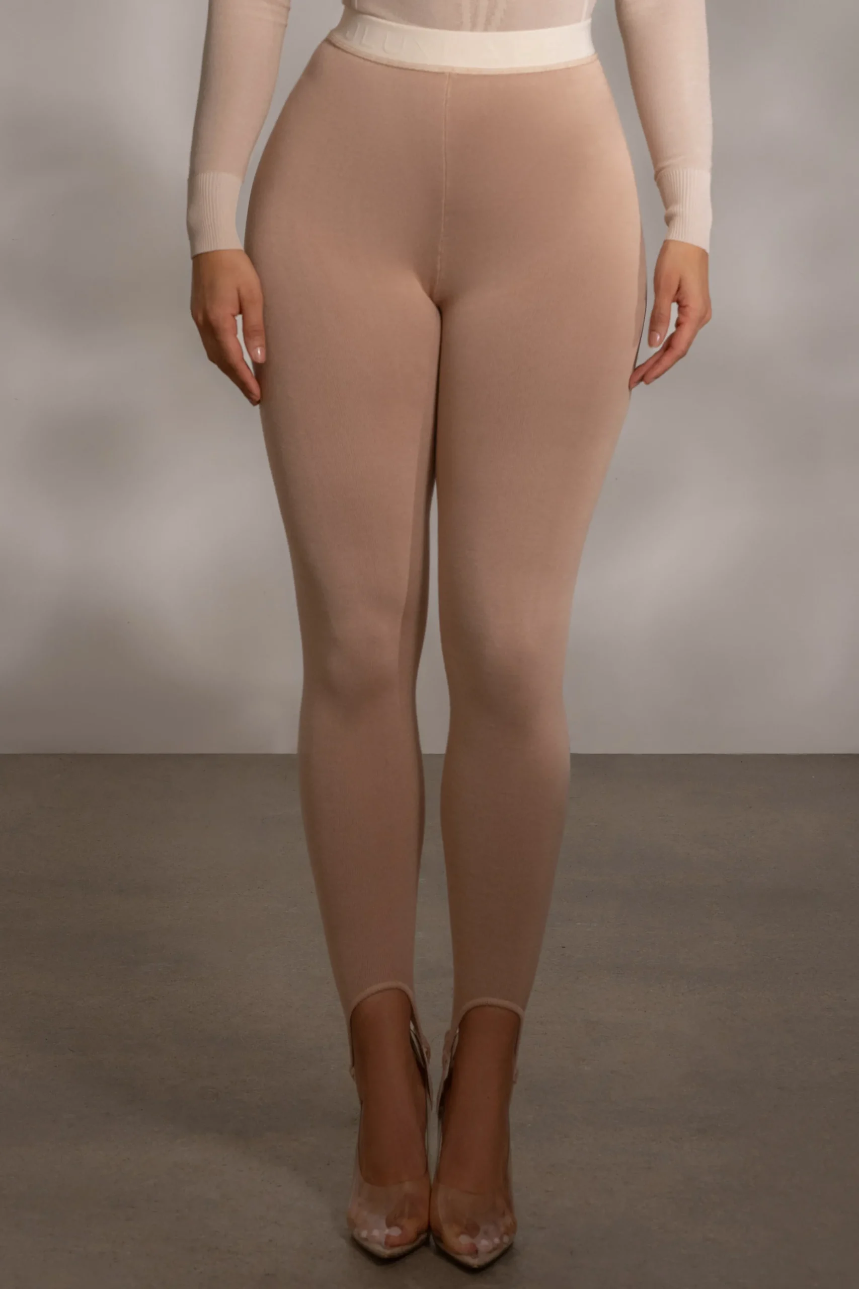 JLUXLABEL Beige Marlow Leggings