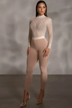 JLUXLABEL Beige Marlow Leggings