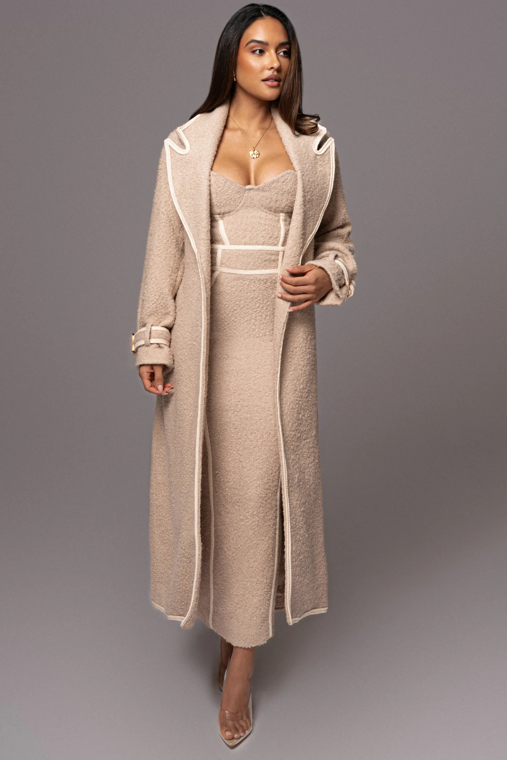 JLUXLABEL Beige Miles Skirt