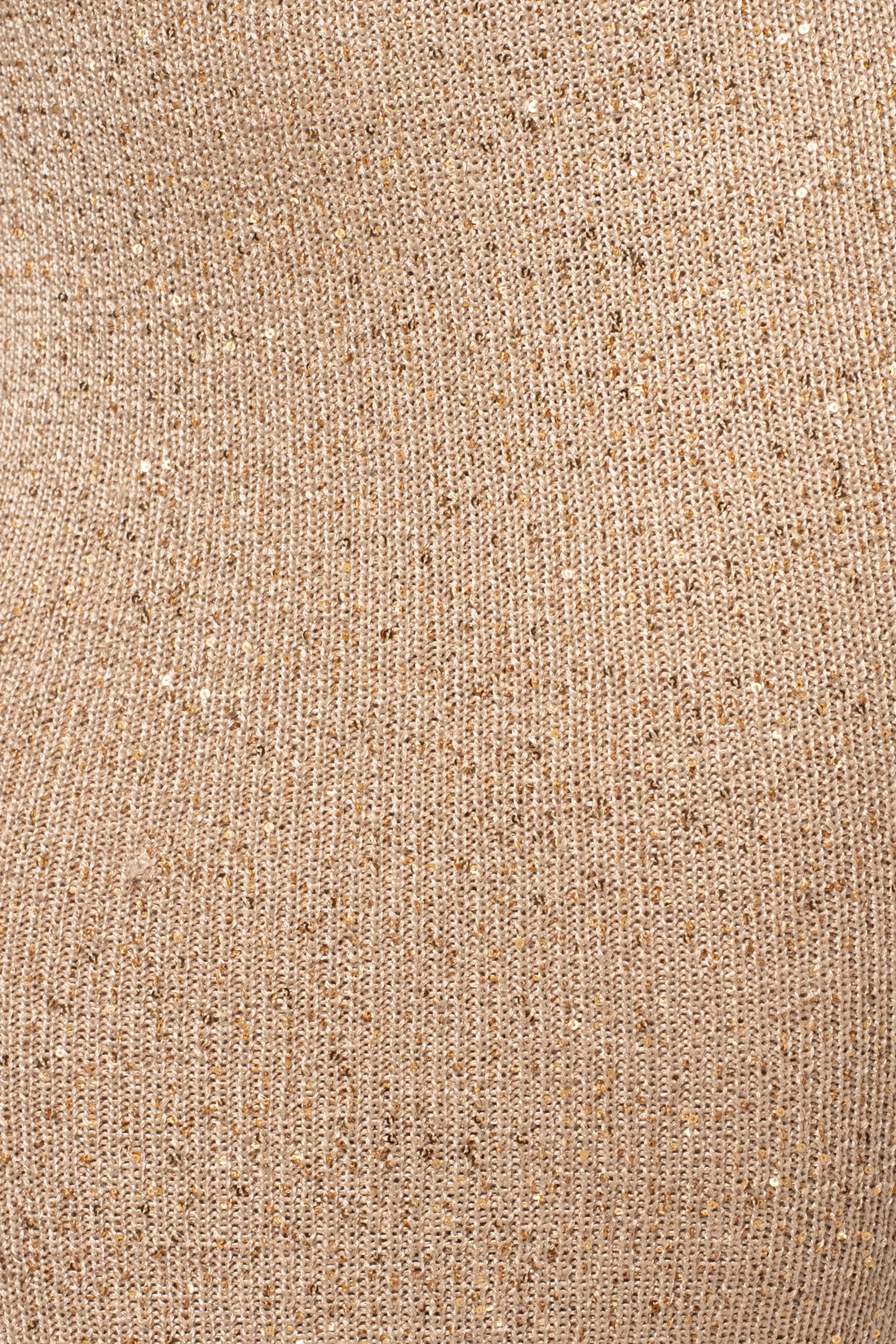 JLUXLABEL Beige Palace Sequin Skirt Set