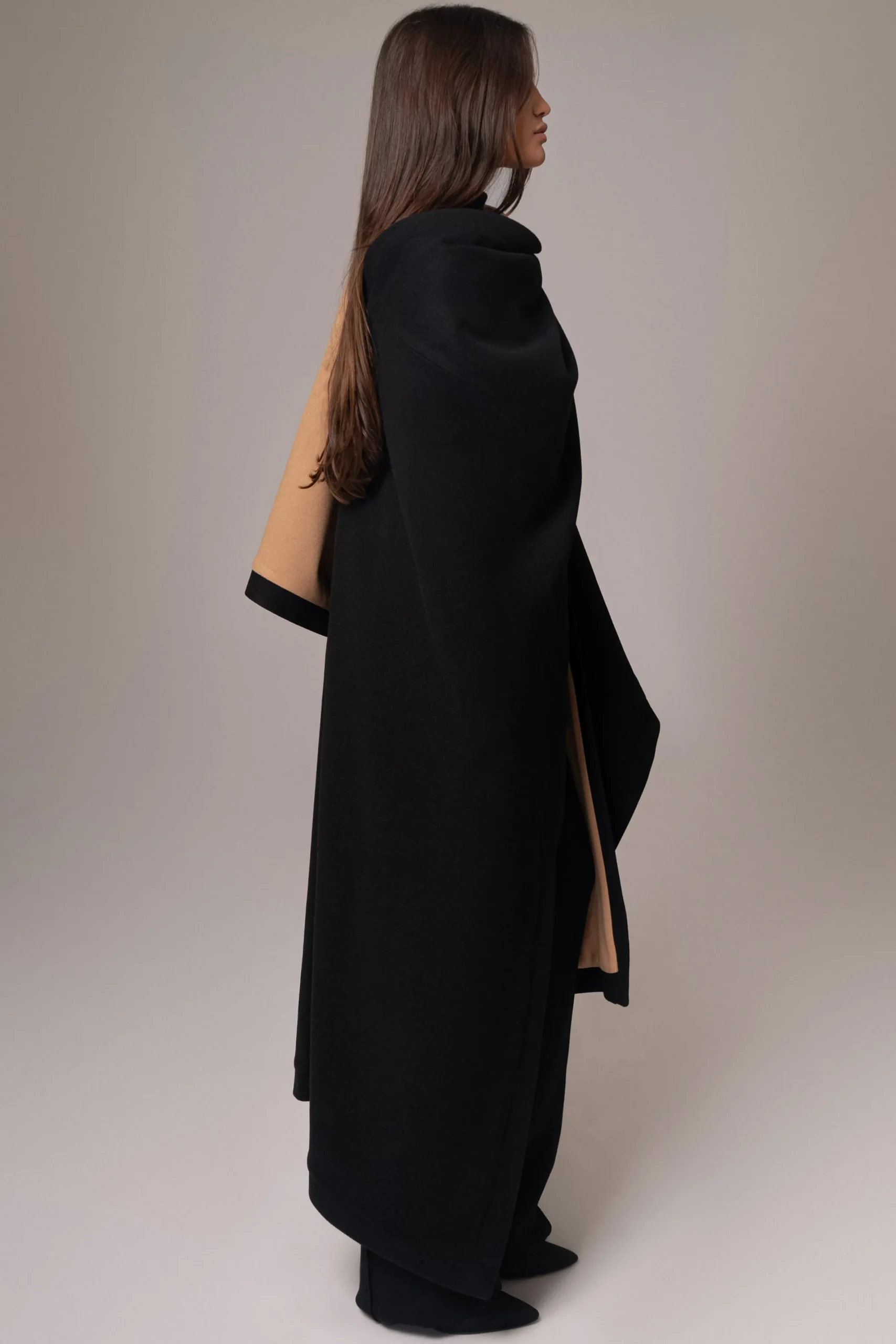JLUXLABEL Beige Park City Reversible Shawl