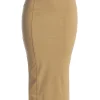 JLUXLABEL Beige Phoenix Suede Skirt