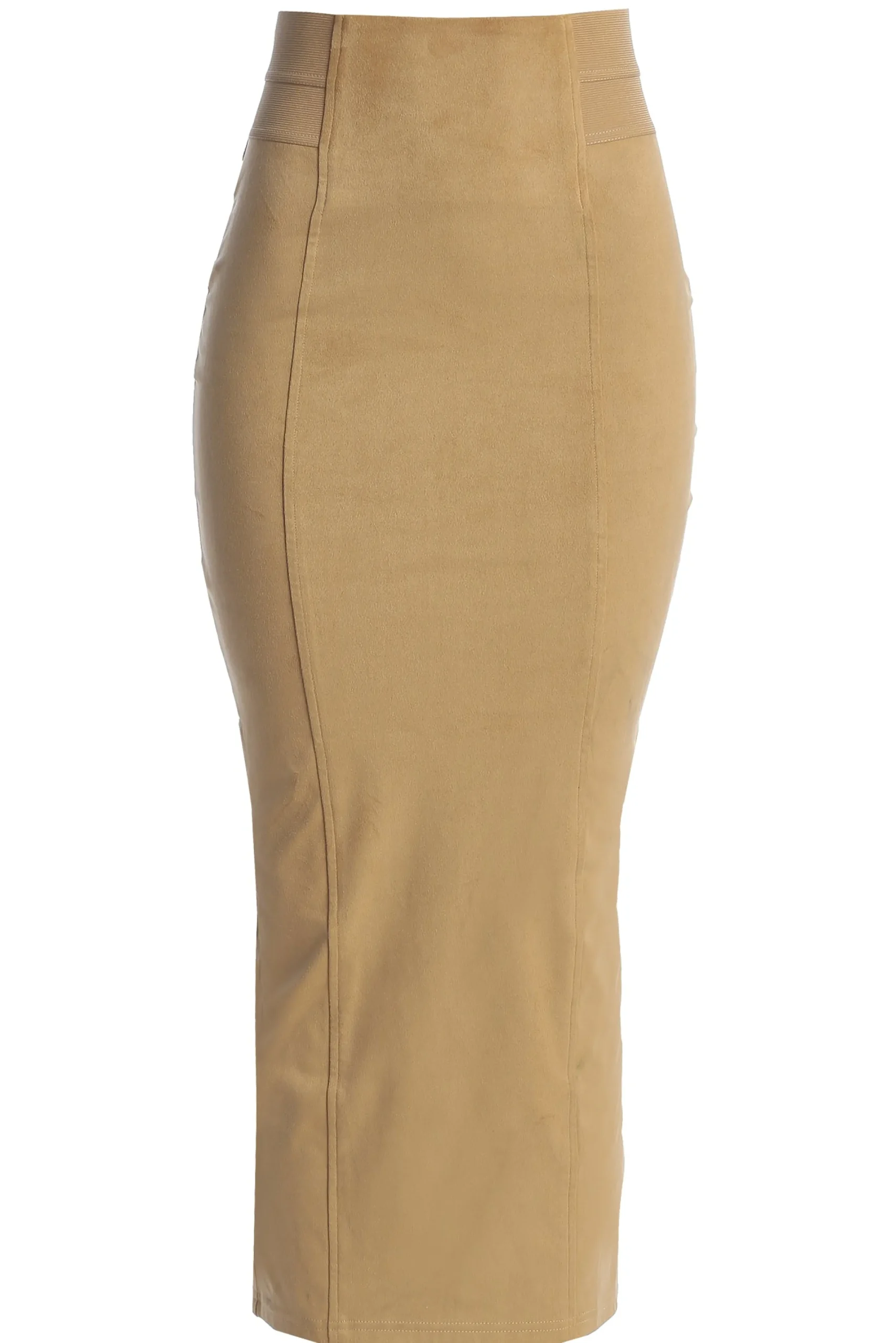 JLUXLABEL Beige Phoenix Suede Skirt