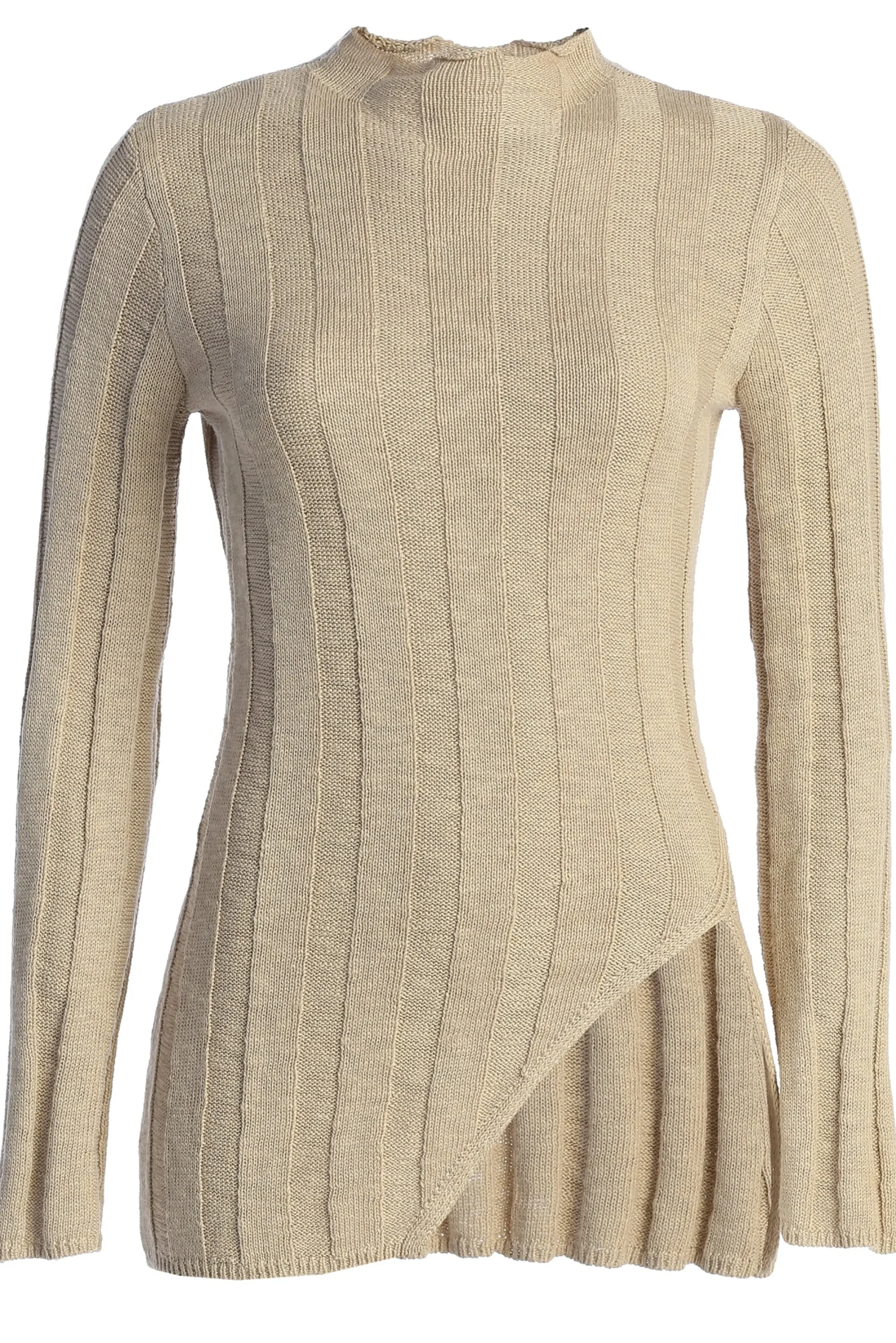 JLUXLABEL Beige Take A Chance Ribbed Pant Set