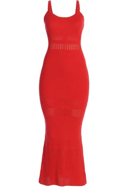 JLUXLABEL Berry Palm Springs Knit Maxi Dress