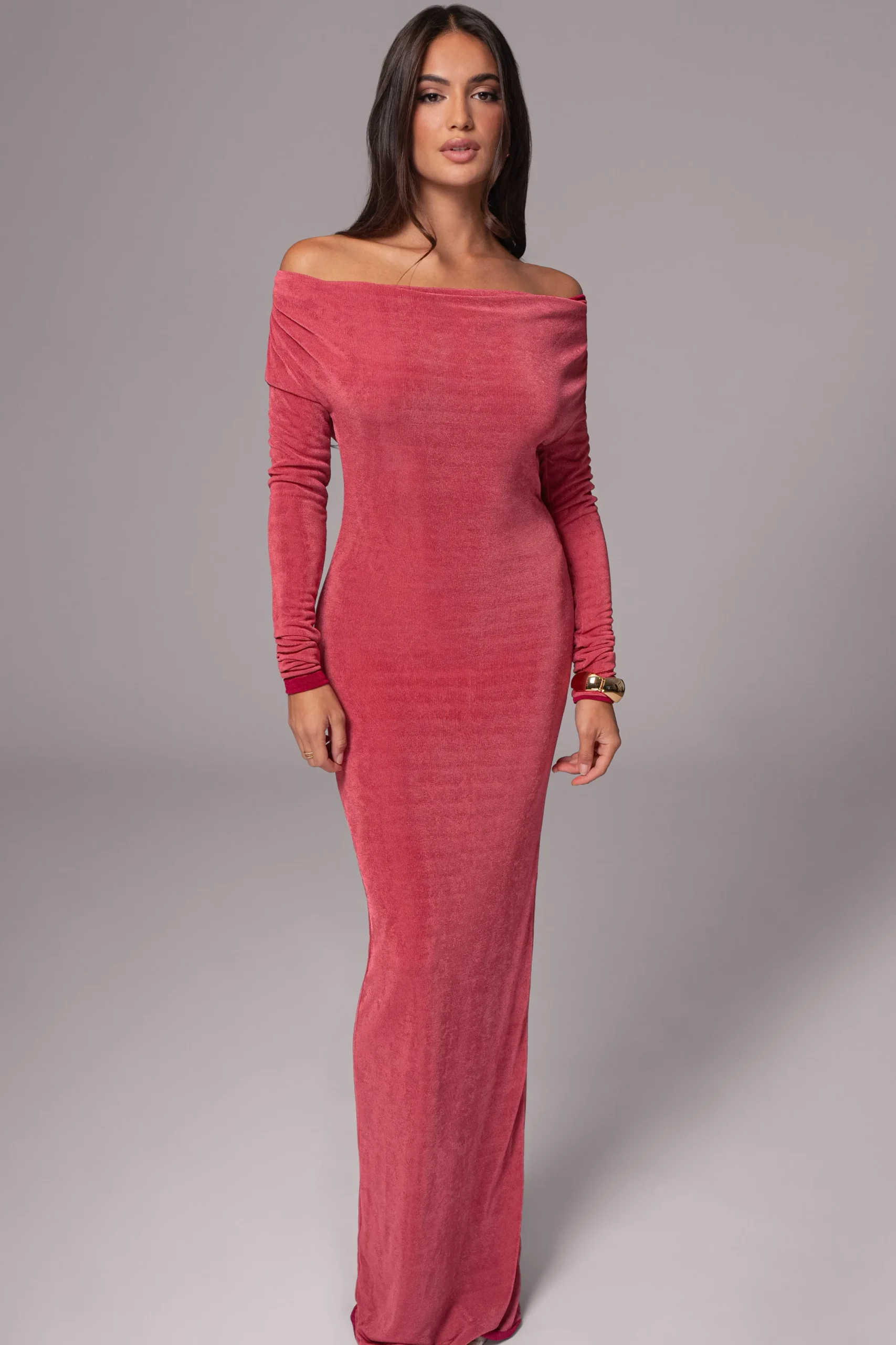 JLUXLABEL Berry/Mauve Ashton Reversible Maxi Dress