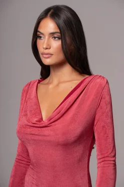 JLUXLABEL Berry/Mauve Ashton Reversible Maxi Dress