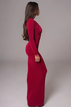 JLUXLABEL Berry/Mauve Ashton Reversible Maxi Dress