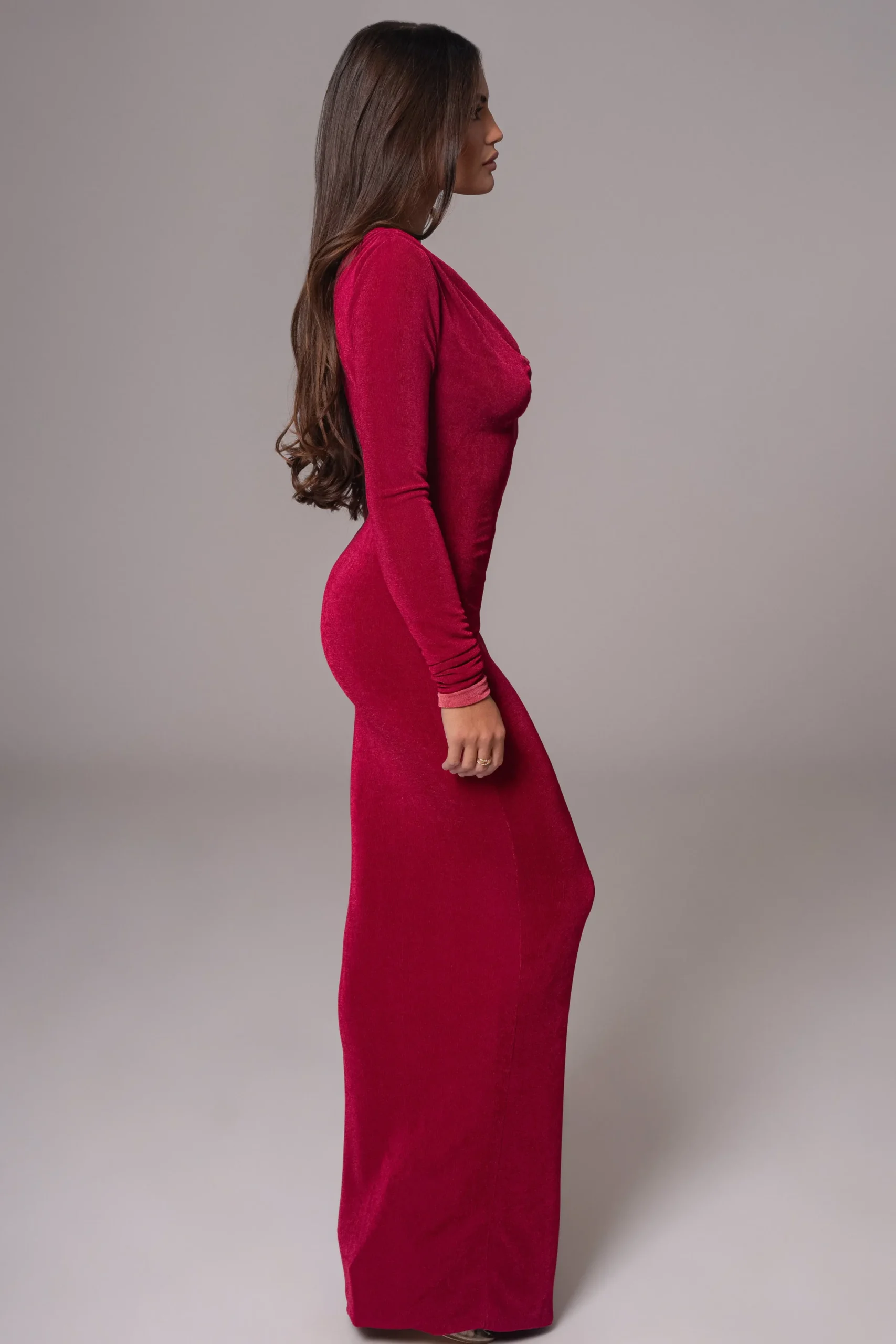 JLUXLABEL Berry/Mauve Ashton Reversible Maxi Dress
